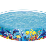 Bestway Kids Pool 244x46cm Round Above Ground Rigid Swimming Pools Undersea 2074L - Home & Garden > Pool & Accessories