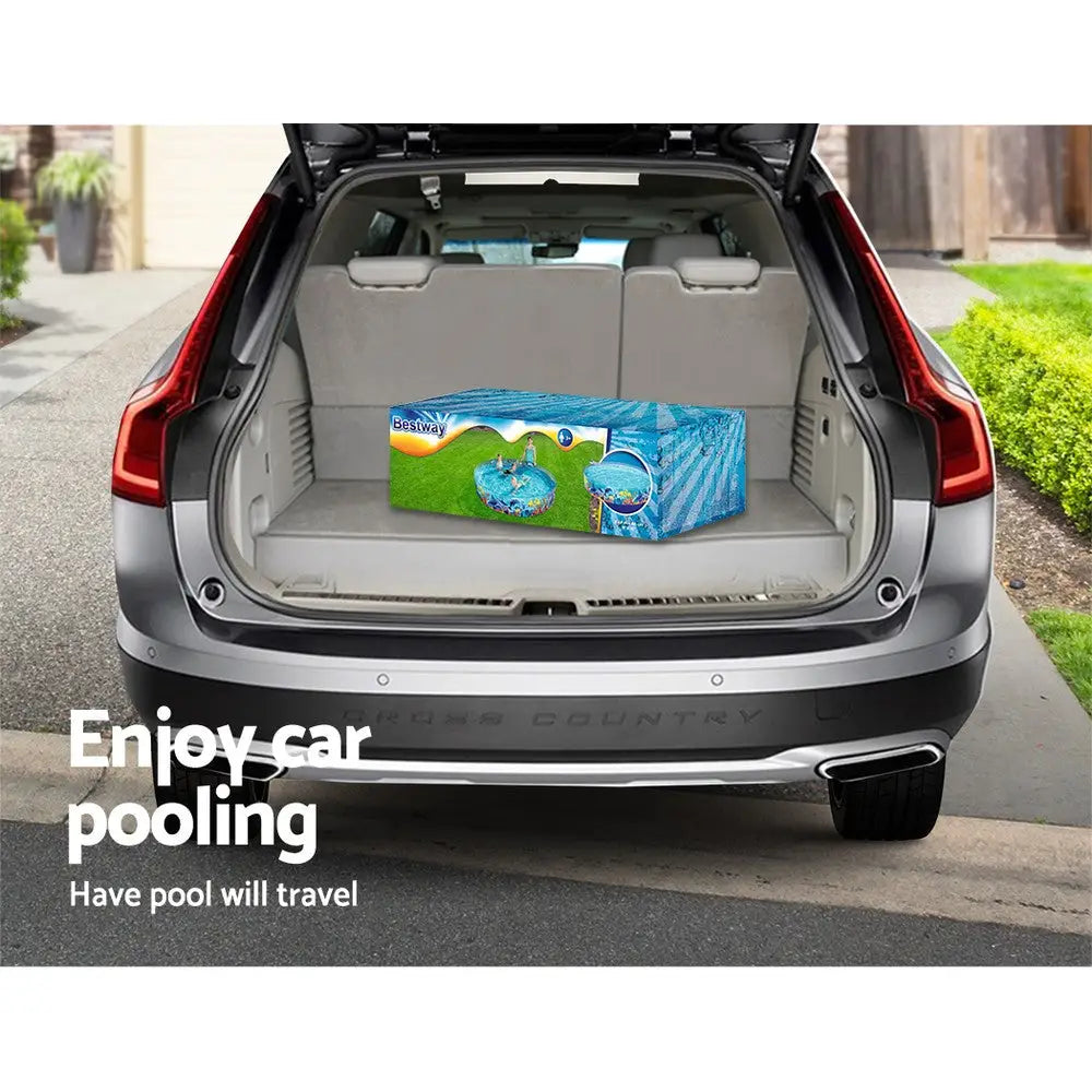 Bestway Kids Pool 244x46cm Round Above Ground Rigid Swimming Pools Undersea 2074L - Home & Garden > Pool & Accessories