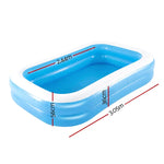 Bestway Kids Pool 262x175x51cm Inflatable Above Ground Swimming Pools 778L - Home & Garden > Pool & Accessories >