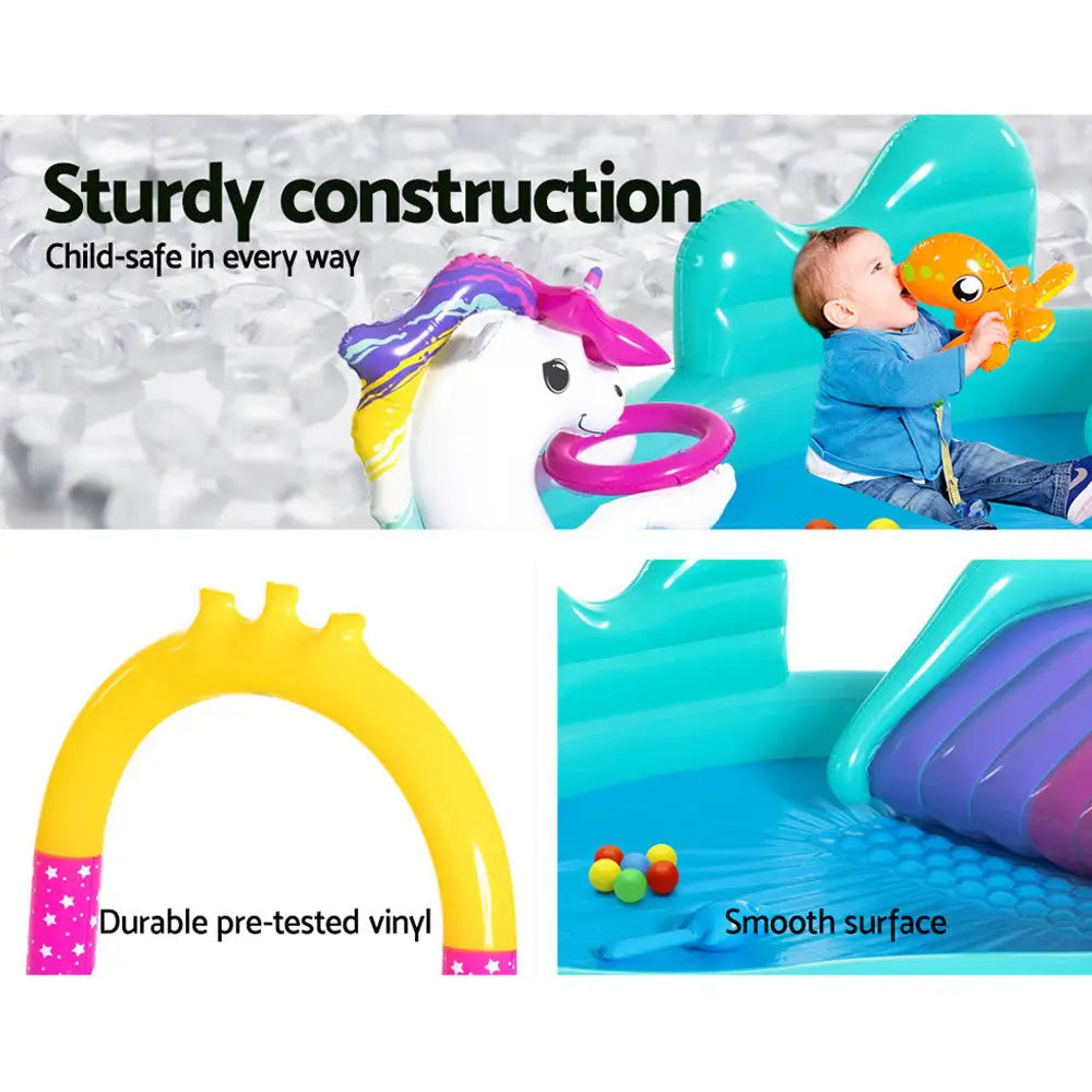 Bestway Kids Pool 274x198x137cm Inflatable Above Ground Swimming Play Pools 220L - Home & Garden > Pool & Accessories >