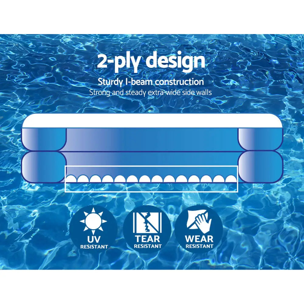 Bestway Kids Pool 305x274x46cm Inflatable Above Ground Swimming Pools 1207L - Home & Garden > Pool & Accessories >