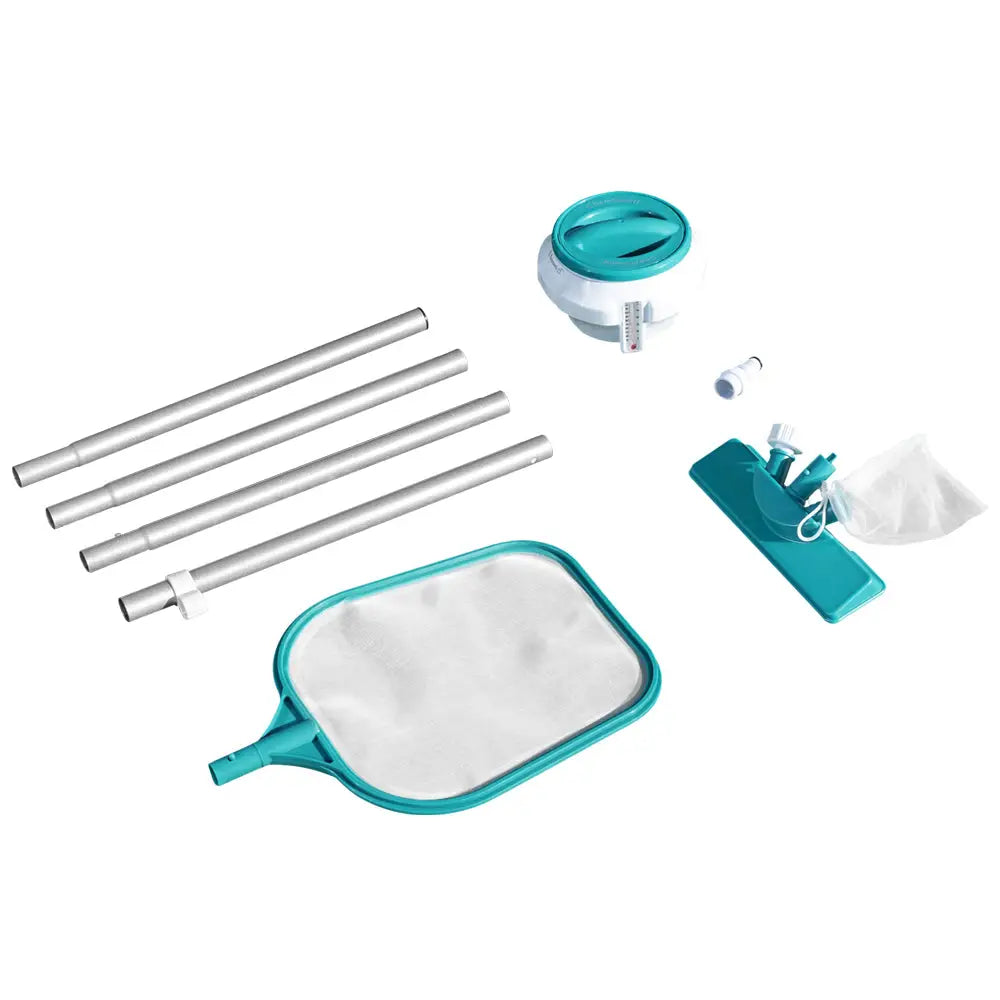 Bestway Pool Cleaner Vacuum Chemical Dispenser Thermometer Swimming Pools Cleaning Kit - Home & Garden > Pool &