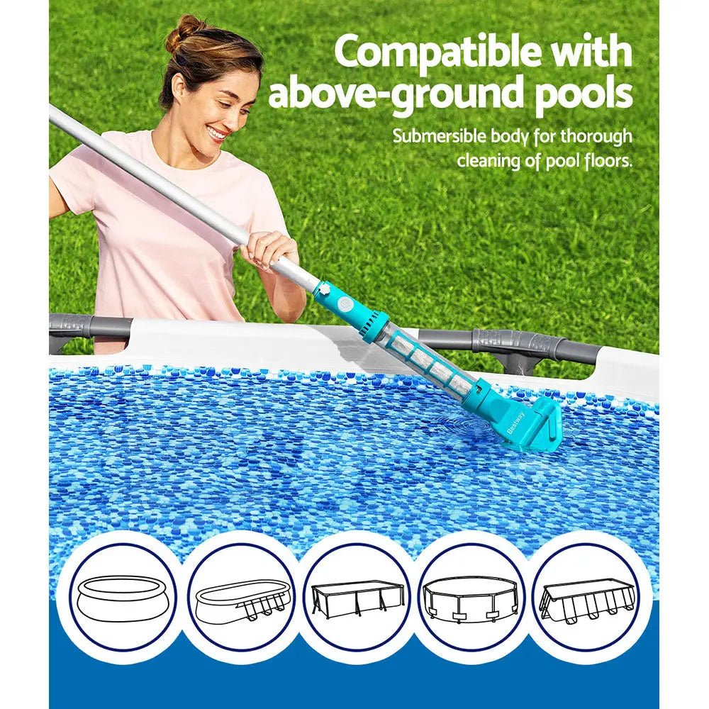 Bestway Pool Cleaner Vacuum Cordless Swimming Pools Cleaning Kit AquaSurge - Home & Garden > Pool & Accessories > Pool