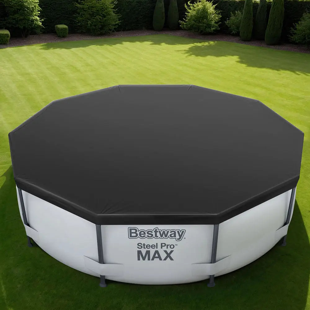 Bestway Pool Cover Fits 3.05m Round Above Ground Swimming Pool PVC Blanket - Home & Garden > Pool & Accessories > Pool
