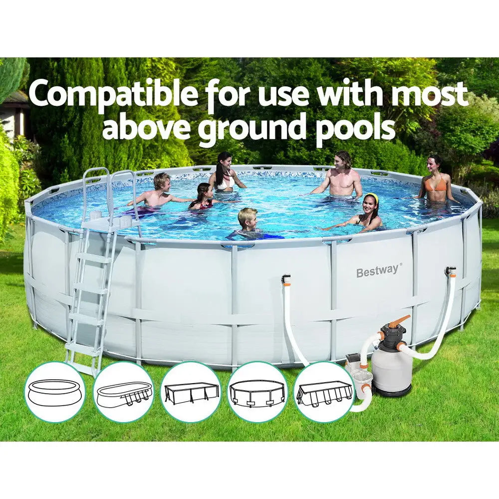 Bestway Pool Pump Sand Filter 2200GPH 8327L/H Pools Flowclear Filters - Home & Garden > Pool & Accessories > Swimming