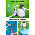 Bestway Pool Pump Sand Filter 3000GPH 11355L/H Pools Flowclear™ Filters - Home & Garden > Pool & Accessories >
