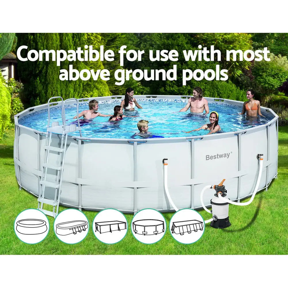 Bestway Pool Pump Sand Filter 800GPH 3028L/H Pools Flowclear Filters - Home & Garden > Pool & Accessories > Swimming