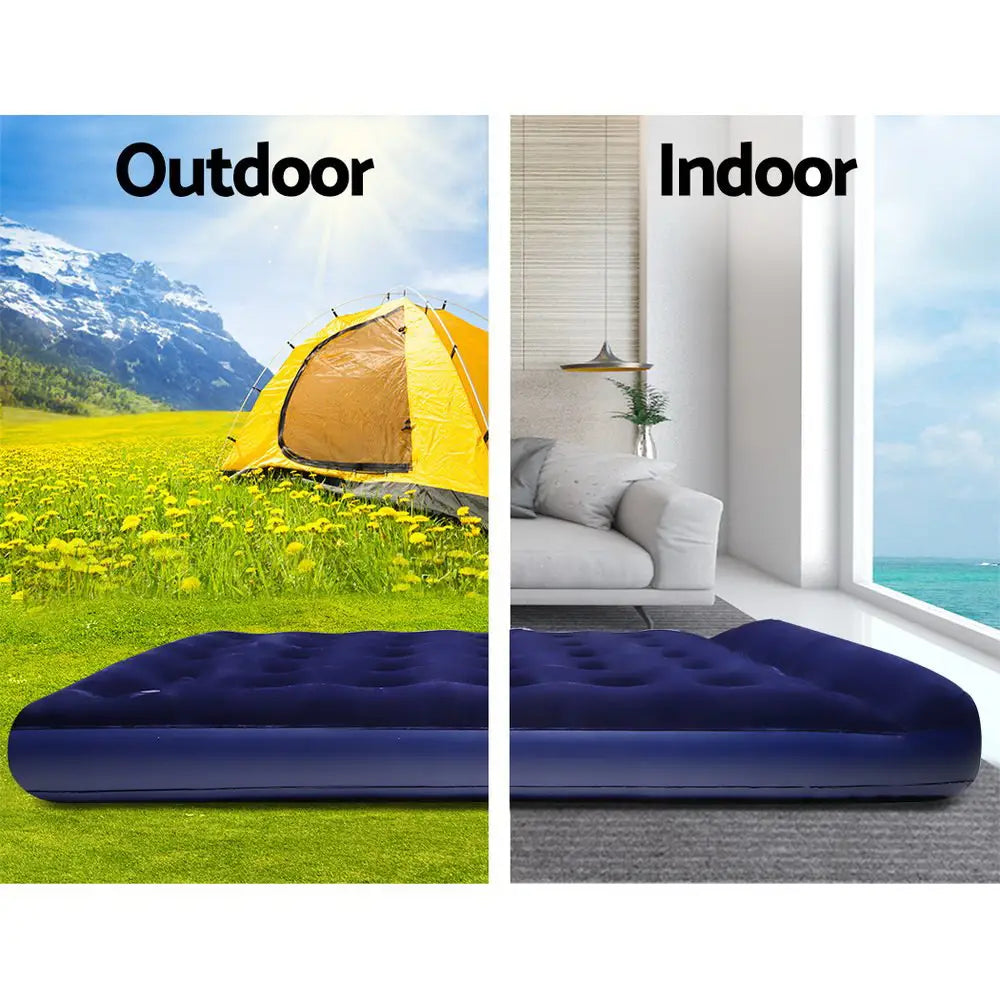 Bestway Single Size Inflatable Air Mattress - Navy - Outdoor > Camping