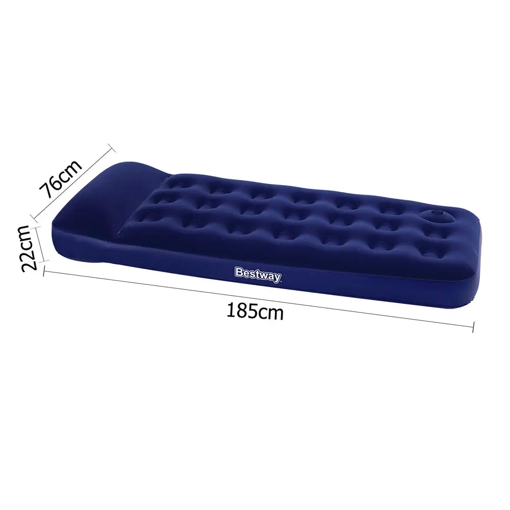 Bestway Single Size Inflatable Air Mattress - Navy - Outdoor > Camping