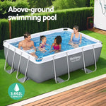 Bestway Swimming Pool 282x196x84cm Steel Frame Above Ground Pools Filter Pump 3662L - Home & Garden > Pool &