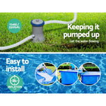 Bestway Swimming Pool 300x201x66cm Steel Frame Above Ground Pools w/ Filter Pump 3300L - Home & Garden > Pool &