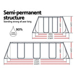 Bestway Swimming Pool 412x201x122cm Steel Frame Above Ground Pools Filter Pump Ladder 8124L - Home & Garden > Pool &
