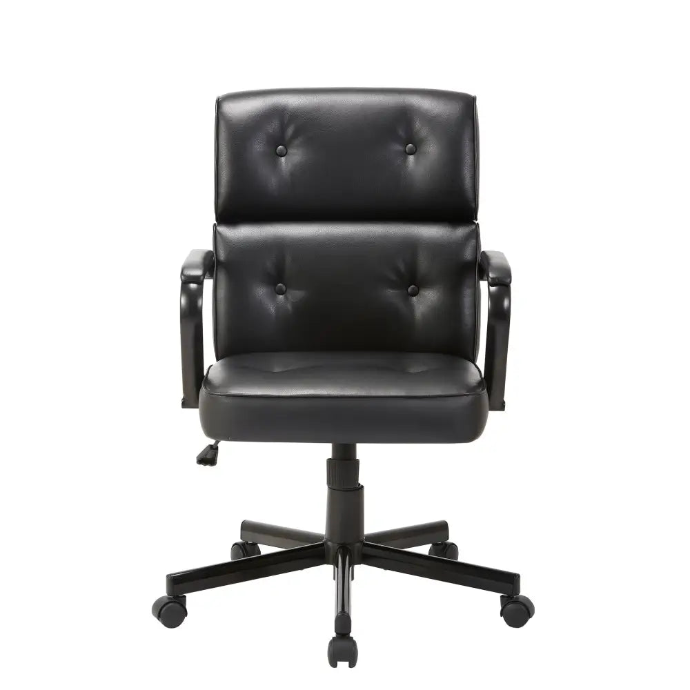 Beverly Home Office Chair In Black PU - Furniture > Office