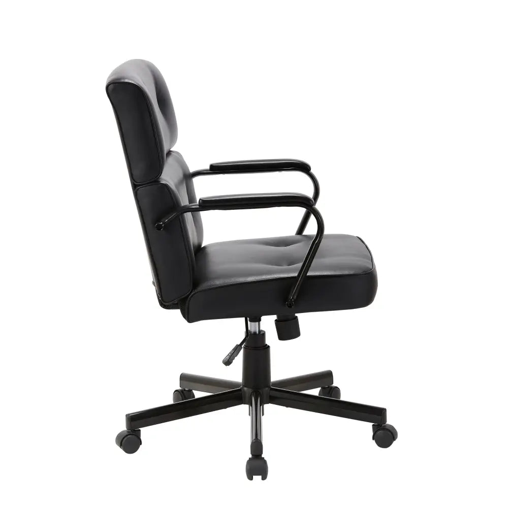 Beverly Home Office Chair In Black PU - Furniture > Office