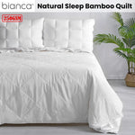 Bianca 250GSM Natural Sleep Bamboo Summer Quilt Single - Home & Garden > Bedding