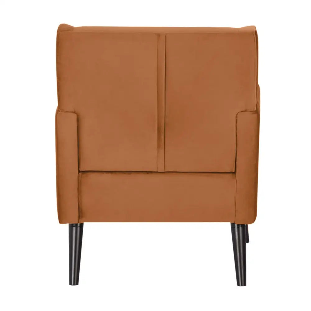 Bianca Accent Sofa Arm Chair Fabric Uplholstered Lounge Couch - Orange - Furniture > Sofas