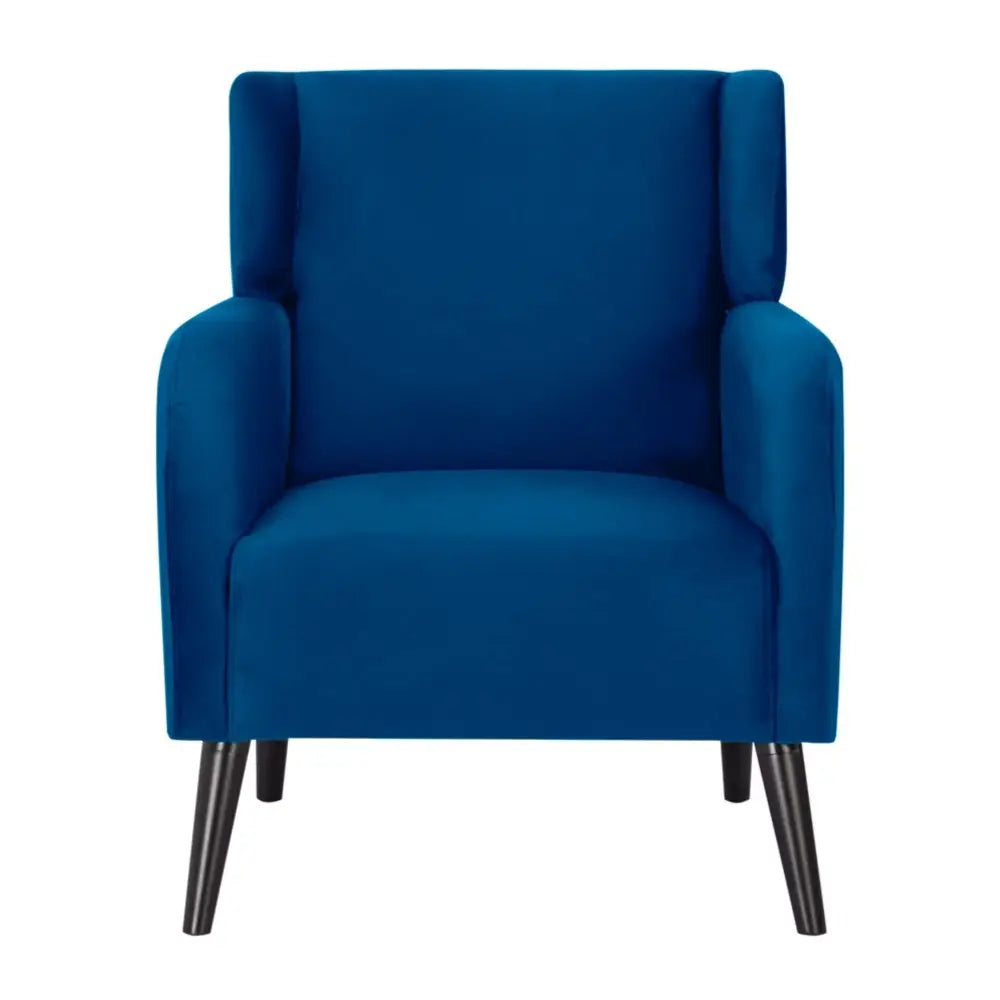 Bianca Accent Sofa Arm Chair Fabric Uplholstered Lounge Couch - Dark Blue - Furniture > Sofas