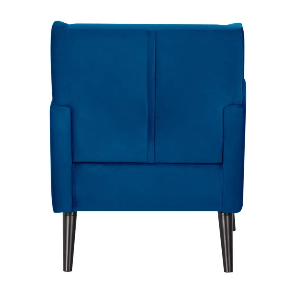 Bianca Accent Sofa Arm Chair Fabric Uplholstered Lounge Couch - Dark Blue - Furniture > Sofas