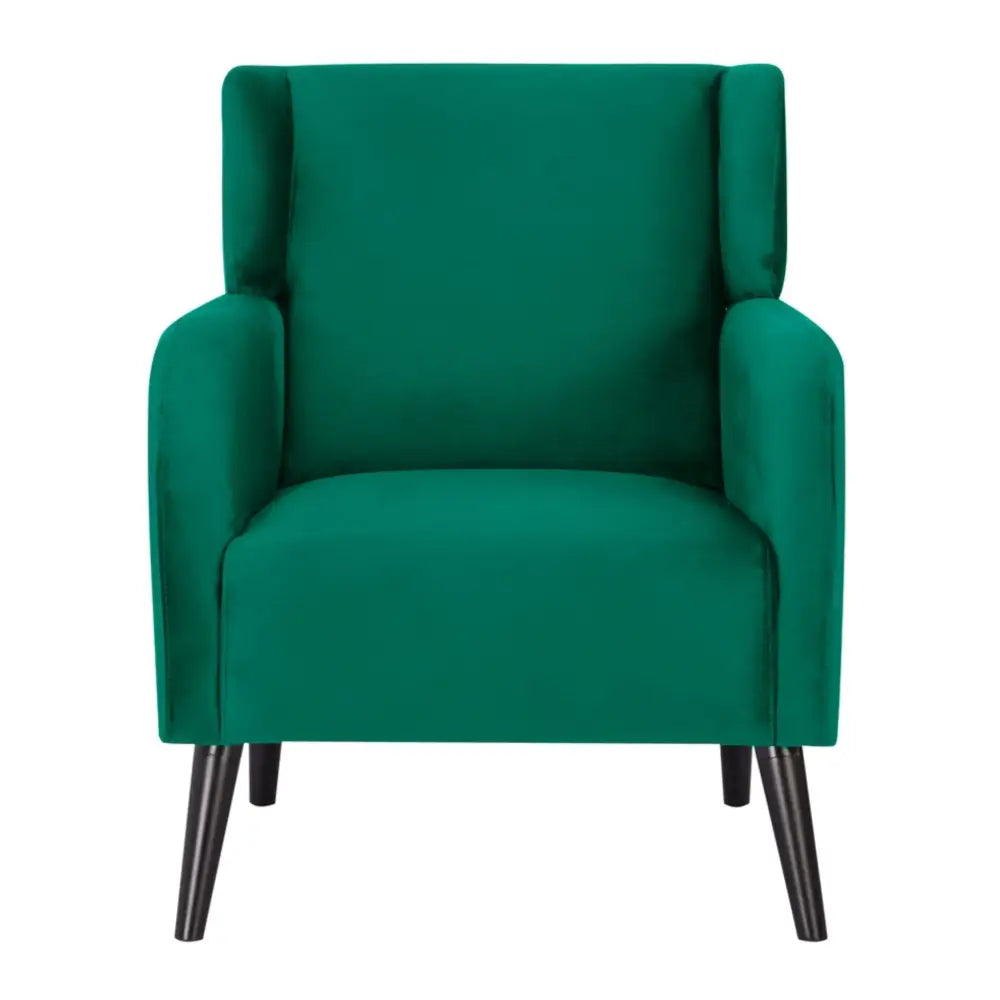 Bianca Accent Sofa Arm Chair Fabric Uplholstered Lounge Couch - Green - Furniture > Sofas