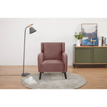 Bianca Accent Sofa Arm Chair Fabric Uplholstered Lounge Couch - Pink - Furniture > Sofas