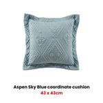 Bianca Aspen Sky Blue Coordinate Square Filled Cushion - Home & Garden > Bedding