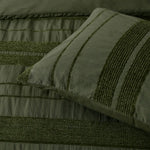 Bianca Avery Forest Chenille Striped Quilt Cover Set King - Home & Garden > Bedding > Duvet Covers