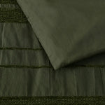 Bianca Avery Forest Chenille Striped Quilt Cover Set Queen - Home & Garden > Bedding > Duvet Covers