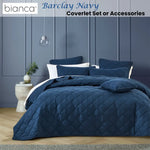 Bianca Barclay Navy Coverlet Set Queen/King - Home & Garden > Bedding > Quilts & Duvets