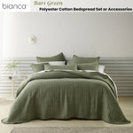 Bianca Bari Polyester Cotton Coverlet Set King - Green - Home & Garden > Bedding > Quilts & Duvets