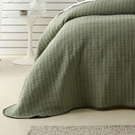 Bianca Bari Polyester Cotton Coverlet Set King - Green - Home & Garden > Bedding > Quilts & Duvets