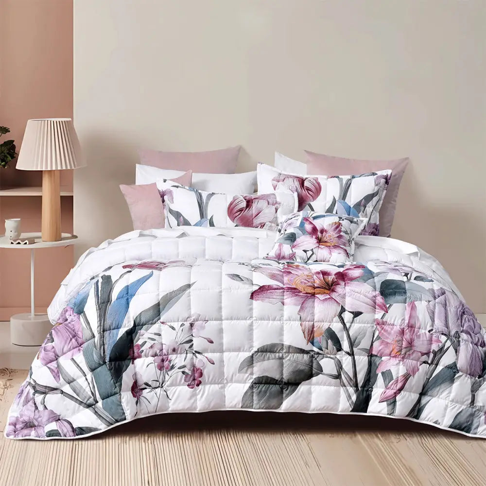 Bianca Carmela White Polyester Bedspread Set Single - Home & Garden > Bedding