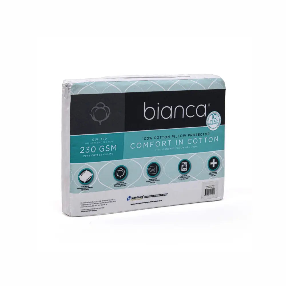 Bianca Comfort in Cotton Pillow Protector Twin Pack Standard - Home & Garden > Bedding > Pillowcases