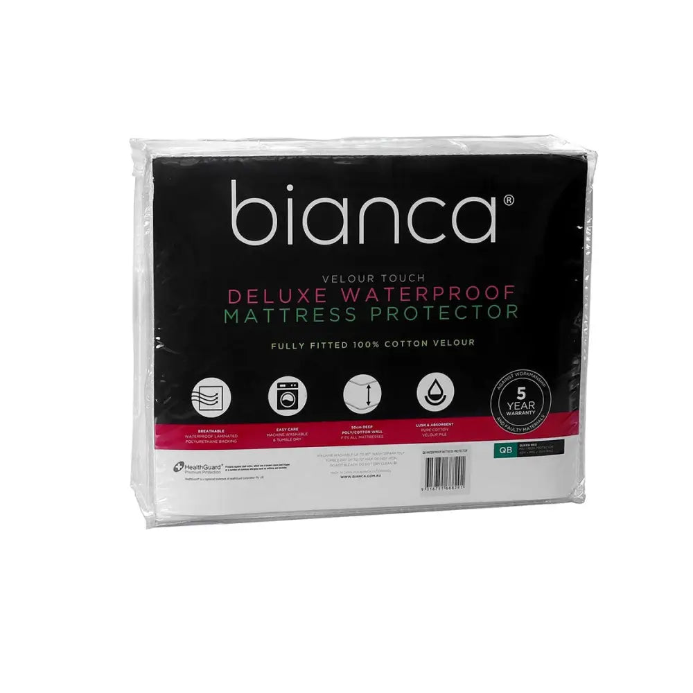 Bianca Deluxe Waterproof Pillow Protector Twin Pack Standard - Home & Garden > Bedding > Pillowcases