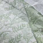 Bianca Eden Sage Jacquard Bedspread Set Double - Home & Garden > Bedding