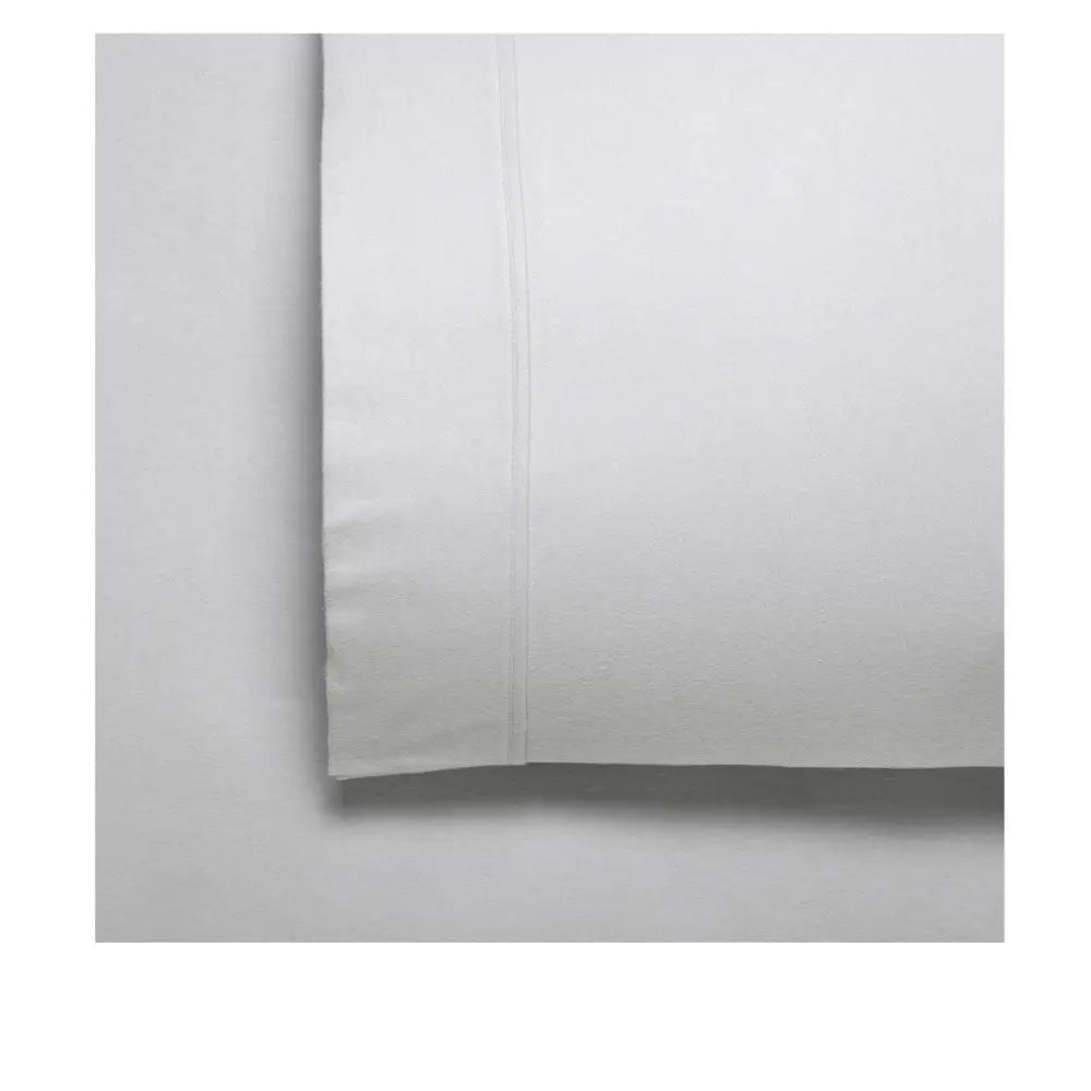 Bianca Fletcher Flannelette Cotton Sheet Set Silver Single - Home & Garden > Bedding > Bed Sheets