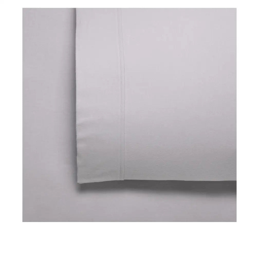 Bianca Fletcher Flannelette Cotton Sheet Set Stone Split King - Home & Garden > Bedding > Bed Sheets