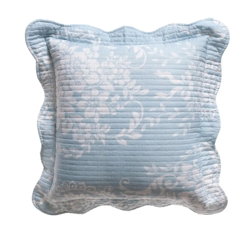 Bianca Florence Blue White Square Cushion - Home & Garden > Decor > Cushions & Throws