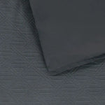 Bianca Hallston Charcoal Pre-Washed Cotton Quilt Cover Set Super King - Home & Garden > Bedding > Duvet Covers