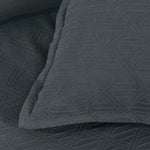 Bianca Hallston Charcoal Pre-Washed Cotton Quilt Cover Set Super King - Home & Garden > Bedding > Duvet Covers