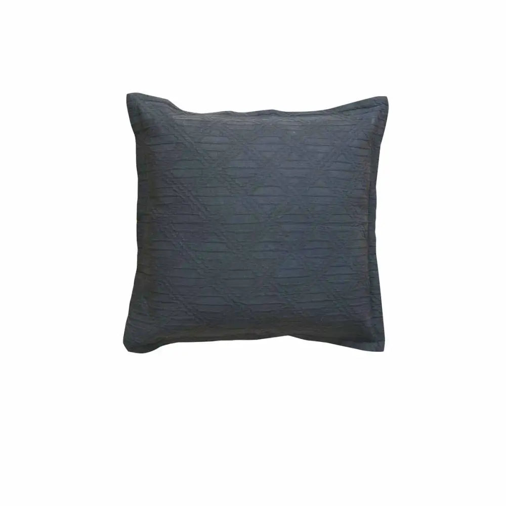 Bianca Hallston Charcoal Square Filled Cushion 43 x 43cm - Home & Garden > Decor > Cushions & Throws