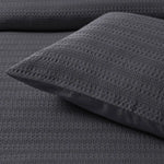 Bianca Kahlani Charcoal Waffle Quilt Cover Set King - Home & Garden > Bedding > Duvet Covers