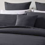 Bianca Kahlani Charcoal Waffle Quilt Cover Set Super King - Home & Garden > Bedding > Duvet Covers