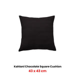 Bianca Kahlani Chocolate Waffle Square Filled Cushion 43 x 43cm - Home & Garden > Decor > Cushions & Throws