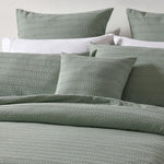 Bianca Kahlani Sage Waffle Quilt Cover Set Double - Home & Garden > Bedding > Duvet Covers
