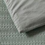 Bianca Kahlani Sage Waffle Quilt Cover Set King - Home & Garden > Bedding > Duvet Covers