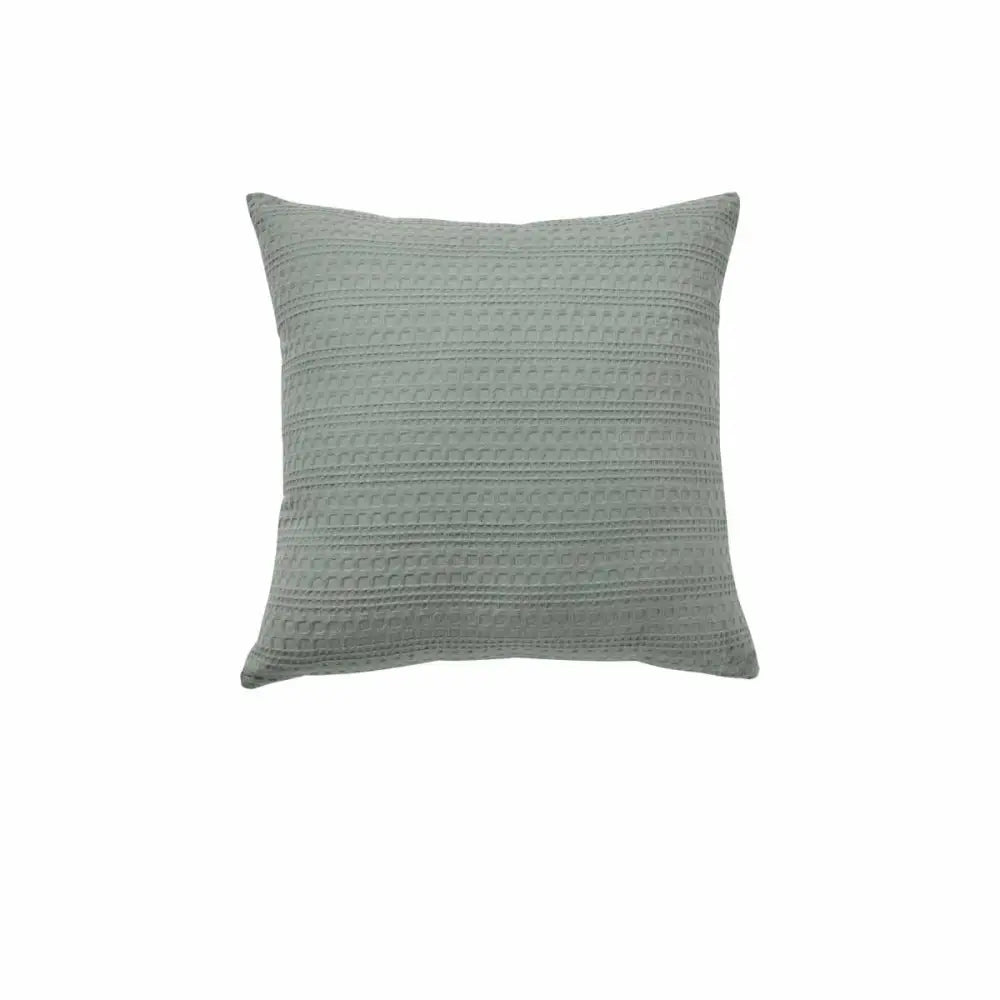 Bianca Kahlani Sage Waffle Square Filled Cushion 43 x 43cm - Home & Garden > Decor > Cushions & Throws