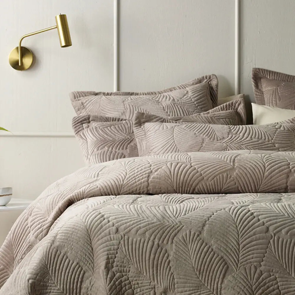 Bianca Kairo Taupe Coverlet Set Super King - Home & Garden > Bedding > Quilts & Duvets