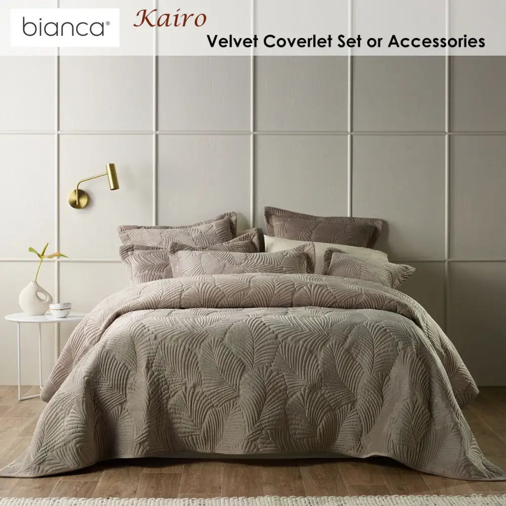 Bianca Kairo Taupe Coverlet Set Super King - Home & Garden > Bedding > Quilts & Duvets