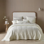 Bianca Kamala Cream Embossed Bedspread Set Double - Home & Garden > Bedding