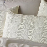 Bianca Kamala Cream Embossed Bedspread Set Single - Home & Garden > Bedding
